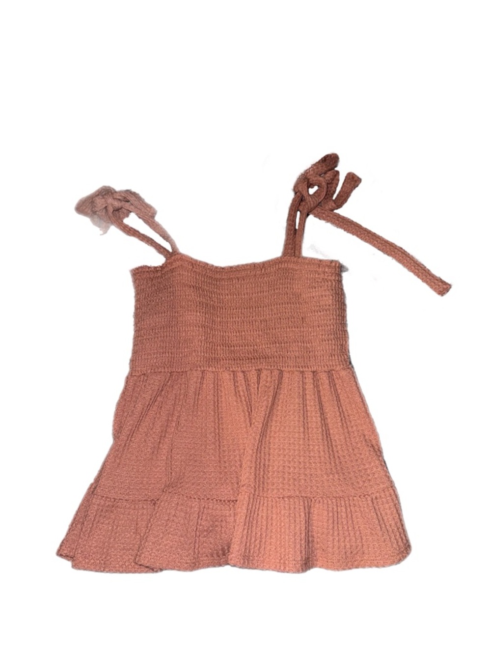Altard StateSmocked Knit Tie-Strap woman’s top in Dusty Rose
